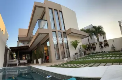 Casa em condomínio fechado com 4 quartos à venda na rua rio das graças, 420, caji, lauro de freitas, 300 m2 por r$ 1.200.000