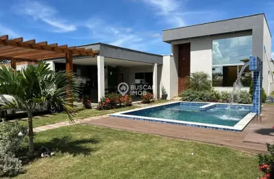 Casa em condomínio fechado com 4 quartos à venda na barra de jacuípe, camaçari de dentro, camaçari, 270 m2 por r$ 1.150.000