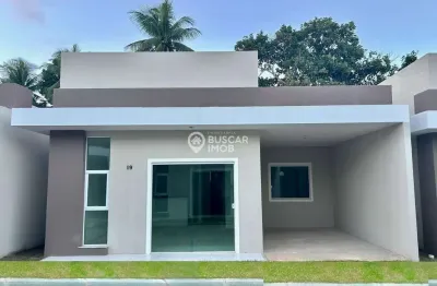Casa em condomínio fechado com 3 quartos à venda na rua jardim pirajussara, casa 9, abrantes, camaçari, 86 m2 por r$ 385.000