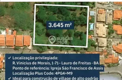 Terreno em condomínio fechado à venda na rua vinícius de moraes, buraquinho, lauro de freitas por r$ 4.200.000