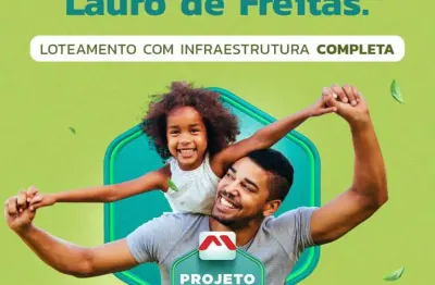 Terreno em condomínio fechado à venda na via metropolitana, quingoma, lauro de freitas por r$ 600.000