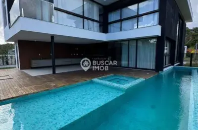 Casa em condomínio fechado com 4 quartos à venda na estrada do sucupira, abrantes, camaçari, 335 m2 por r$ 2.500.000