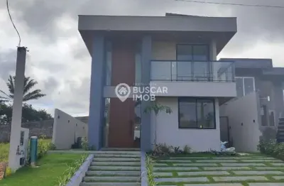 Casa em condomínio fechado com 3 quartos à venda na Rua Lagoa Branca, Abrantes, Camaçari, 198 m2 por R$ 1.230.000