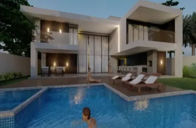 Casa em condomínio fechado com 4 quartos à venda na Rodovia BA-099 - Estrada do Côco, Km 08 Condomínio Busca Vida, Abrantes, Camaçari por R$ 3.100.000