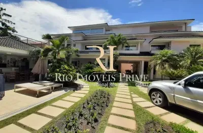 Casa em condomínio fechado com 6 quartos à venda na rua josé leal da silva, barra da tijuca, rio de janeiro, 567 m2 por r$ 9.000.000