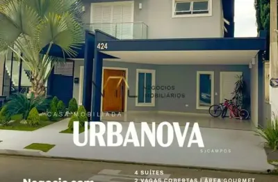 Casa em condomínio para venda em são josé dos campos, urbanova vii, 4 dormitórios, 4 suítes, 6 banheiros, 4 vagas