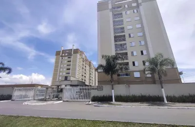 Apartamento com 2 quartos para alugar em pinhais, cozinha com móveis e portaria 24 horas.