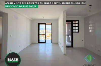 Apartamento com 2 quartos à venda na rua xangrilá, 810, barreiros, são josé, 71 m2 por r$ 650.000