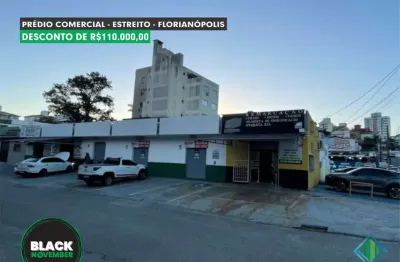 Prédio com 8 salas à venda na rua ursulina senna de castro, 150, estreito, florianópolis, 421 m2 por r$ 1.190.000