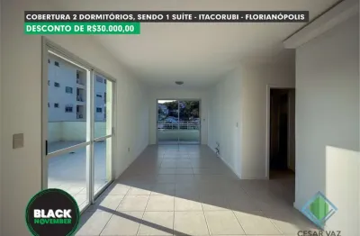 Cobertura com 2 quartos à venda na rodovia amaro antônio vieira, 1820, itacorubi, florianópolis, 136 m2 por r$ 1.090.000