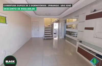 Cobertura com 3 quartos à venda na rua antônio mariano de souza, 1020, ipiranga, são josé, 177 m2 por r$ 900.000