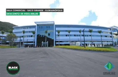 Sala comercial com 1 sala à venda na rodovia josé carlos daux, 5500, santo antônio de lisboa, florianópolis, 39 m2 por r$ 395.000