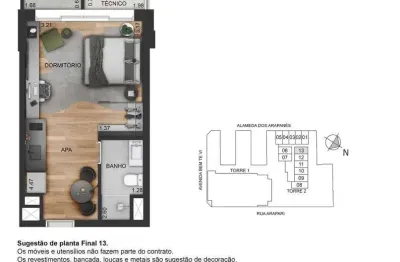 Imóvel para venda possui 28 metros quadrados com 1 quarto em moema - são paulo - sp