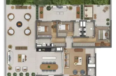 Apartamento garden de 275m² | 3 suítes | 3 vagas | perdizes - sp