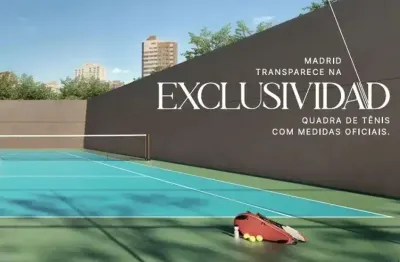 Apartamentos de 114 m² com 3 suítes, hall privativo em condomínio com quadra de tenis