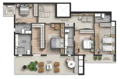 Duplex para venda possui 363 metros quadrados com 4 quartos em jardim vila mariana - são paulo - sp