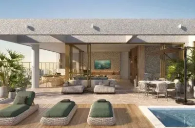 Cobertura duplex com 395 m² com 4 suítes e 4 vagas de garagem e piscina privativa no piso superior