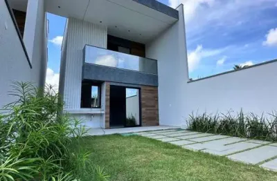 Casa para venda em eusébio, olho d`água, 3 dormitórios, 3 suítes, 3 banheiros, 2 vagas