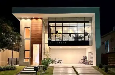 Casa em condomínio para venda em eusébio, pires facanha, 4 dormitórios, 4 suítes, 5 banheiros, 5 vagas