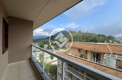 Apartamento com varanda, 2 quartos, 1 suíte, 69m2 por 390.000,00-teresópolis/rj codigo: 152747