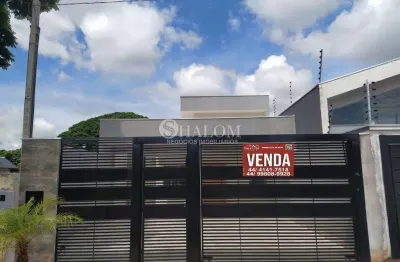 Casa à venda em maringá, parque residencial aeroporto, com 3 quartos, com 94 m²