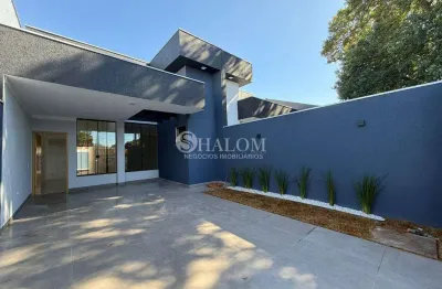 Casa à venda em maringá, parque das grevíleas, com 3 quartos, com 80 m²