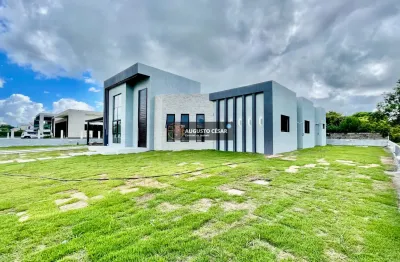 Casa com área total 807 metros e área construída 200 metros com 4 quartos sendo 3 suítes 6 vgs - em aldeia - pe
