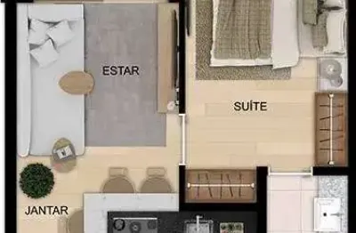 Apartamento com 1 quarto à venda na Avenida Conselheiro Rosa e Silva, Graças, Recife