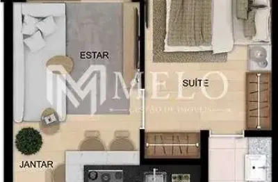 Apartamento com 1 quarto à venda na Avenida Conselheiro Rosa e Silva, Graças, Recife