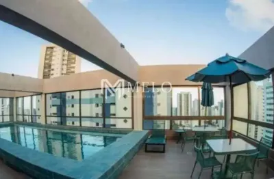 Flat com 1 quarto à venda na Rua Tenente João Cícero, 470, Boa Viagem, Recife