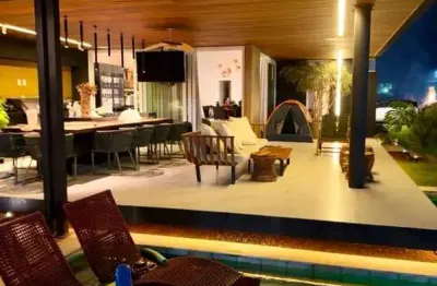 Condomínio gravatá country - casa mobiliada e decorada - 5qts., 5uites, 4vagas, 400m2