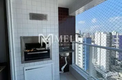 Aluguel em boa viagem 3qts, 1suite, 2vagas cobertas, 89m2 com planejados