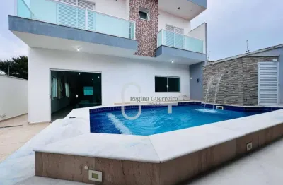 Casa com 4 dormitórios à venda, 270 m² por r$ 930.000,00 - pampas - peruíbe/sp