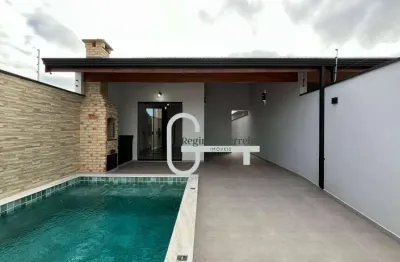 Casa com 2 dormitórios à venda, 85 m² por r$ 450.000,00 - flora rica iii - peruíbe/sp