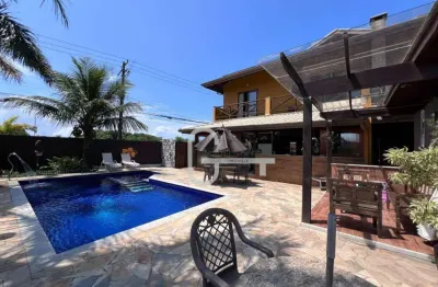 Casa com 4 dormitórios à venda, 379 m² por r$ 2.900.000,00 - bougainvillee iv - peruíbe/sp