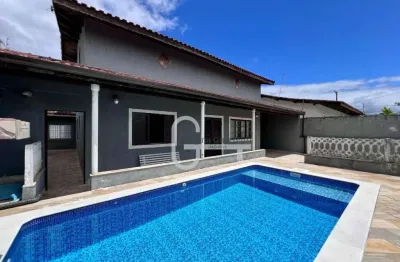 Casa com 3 dormitórios à venda, 112 m² por r$ 550.000,00 - balneário florida - peruíbe/sp