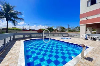 Apartamento com 2 dormitórios à venda, 75 m² por r$ 330.000,00 - balneário três marias - peruíbe/sp