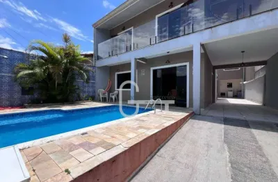 Casa com 5 dormitórios à venda, 245 m² por r$ 690.000,00 - parque balneário oásis - peruíbe/sp