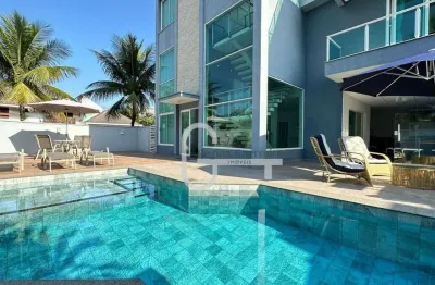 Casa com 4 dormitórios à venda, 344 m² por r$ 3.100.000,00 - bougainvillee i - peruíbe/sp