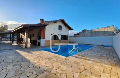 Casa com 4 dormitórios à venda, 165 m² por r$ 850.000,00 - balneário três marias - peruíbe/sp