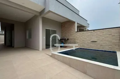 Casa com 3 dormitórios à venda, 85 m² por r$ 450.000,00 - flora rica ii - peruíbe/sp