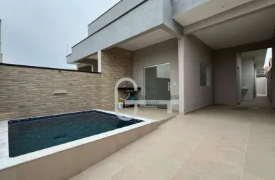 Casa com 3 dormitórios à venda, 85 m² por r$ 450.000,00 - flora rica ii - peruíbe/sp