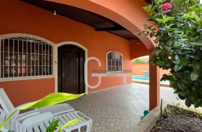 Casa com 3 dormitórios à venda, 190 m² por r$ 590.000,00 - balneário são joão batista - peruíbe/sp