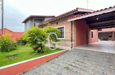 Casa com 3 dormitórios à venda, 124 m² por r$ 600.000,00 - balneário três marias - peruíbe/sp