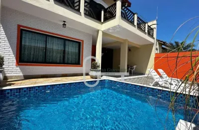 Casa com 4 dormitórios à venda, 226 m² por r$ 1.100.000,00 - balneário são joão batista - peruíbe/sp