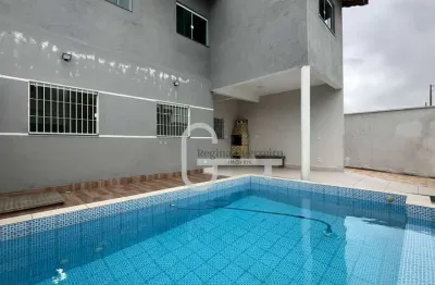 Casa com 3 dormitórios à venda, 120 m² por r$ 410.000,00 - flora rica - peruíbe/sp