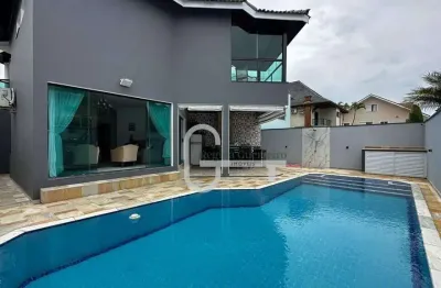 Casa com 4 dormitórios à venda, 250 m² por r$ 2.300.000,00 - bougainvillee i - peruíbe/sp