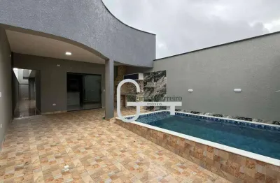 Casa com 3 dormitórios à venda, 95 m² por r$ 420.000,00 - parque d'aville residencial - peruíbe/sp