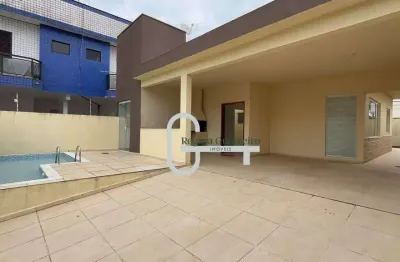 Casa com 3 dormitórios à venda, 120 m² por r$ 595.000,00 - balneário continental - peruíbe/sp