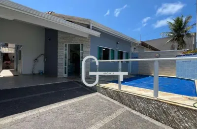 Casa com 3 dormitórios à venda, 149 m² por r$ 750.000,00 - balneário três marias - peruíbe/sp